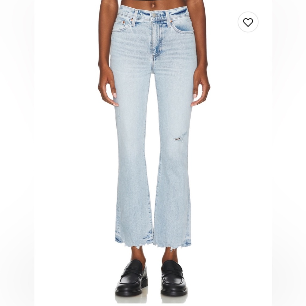 Pistola Lennon High Rise Crop Boot light wash jeans